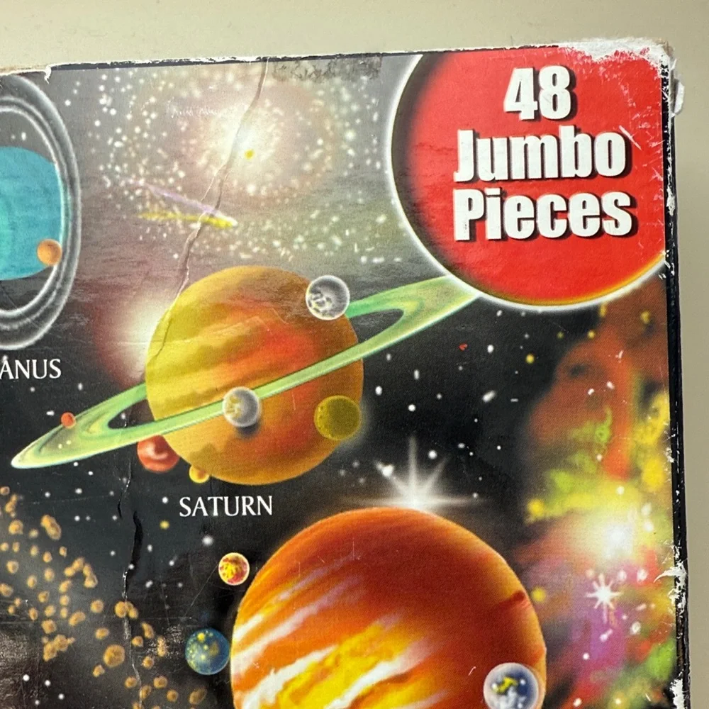 MELISSA & DOUG SOLAR SUSTEM JUMBO JIGSAW PUZZLE AGES 3+ (2 x 3 Feet) 48 PIECE